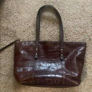 Good condition leather Fossil bag